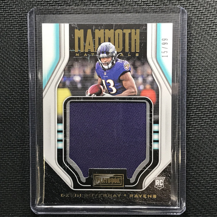 2020 Playbook DEVIN DUVERNAY Mammoth Materials Rookie Jersey Gold 15/99-Cherry Collectables