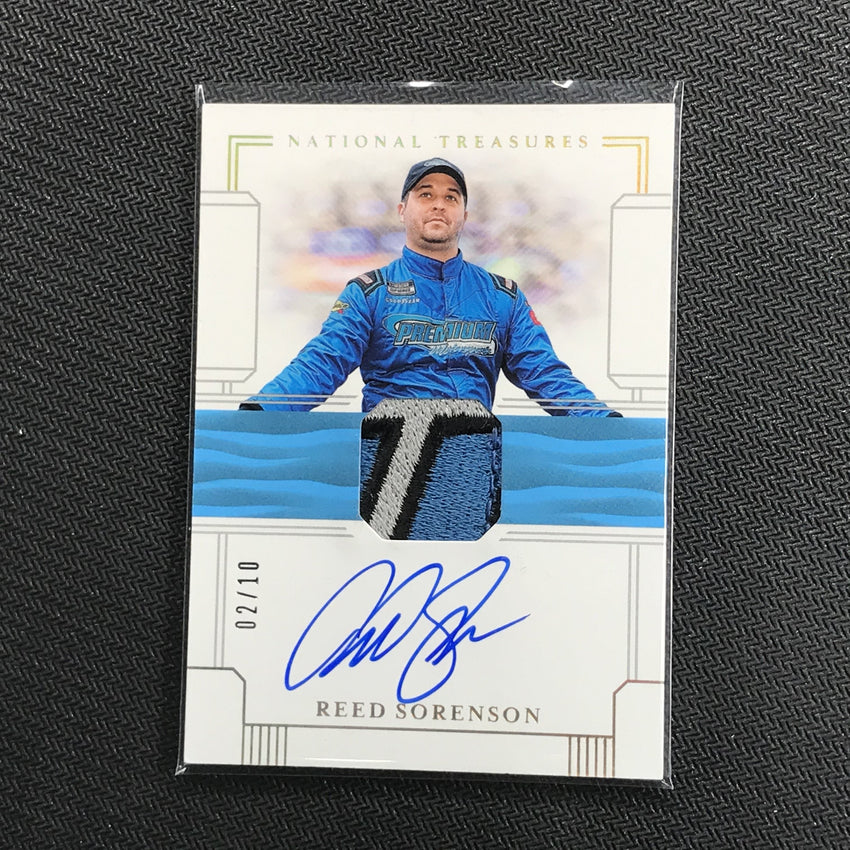 2020 National Treasures REED SORENSON Firesuit Signatures Patch Auto Gold 2/10-Cherry Collectables