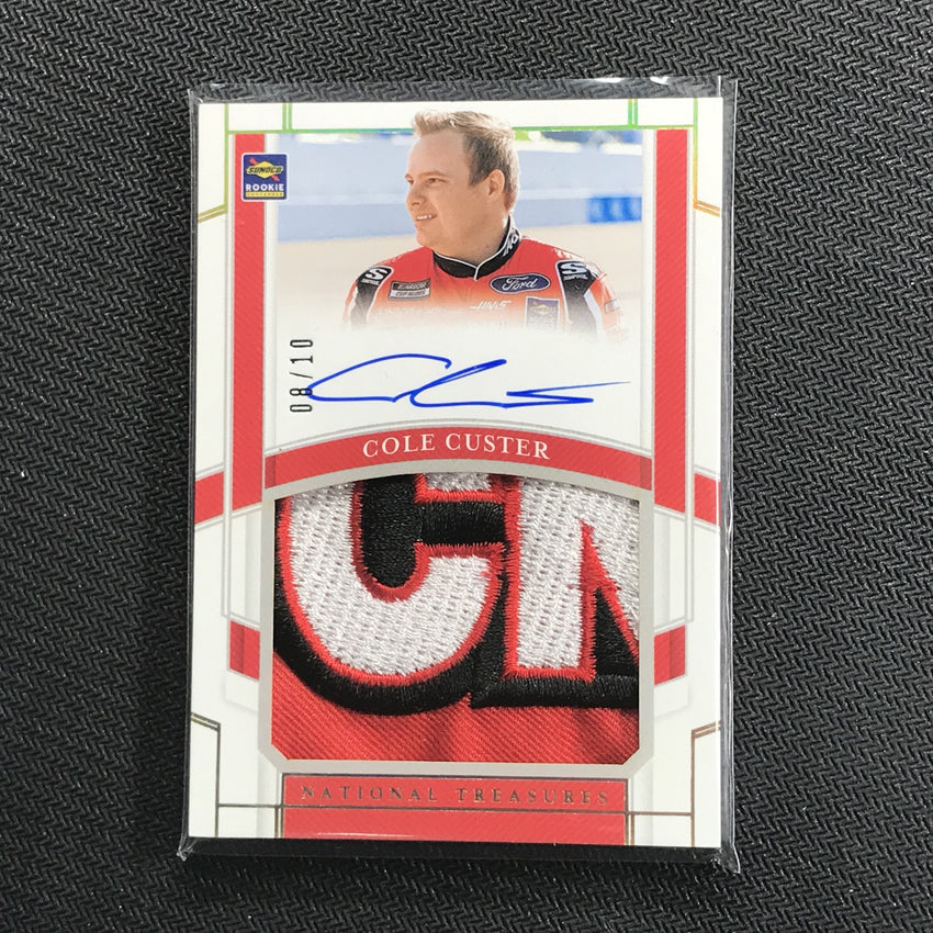 2020 National Treasures COLE CUSTER Rookie Patch Autographs Gold 8/10-Cherry Collectables