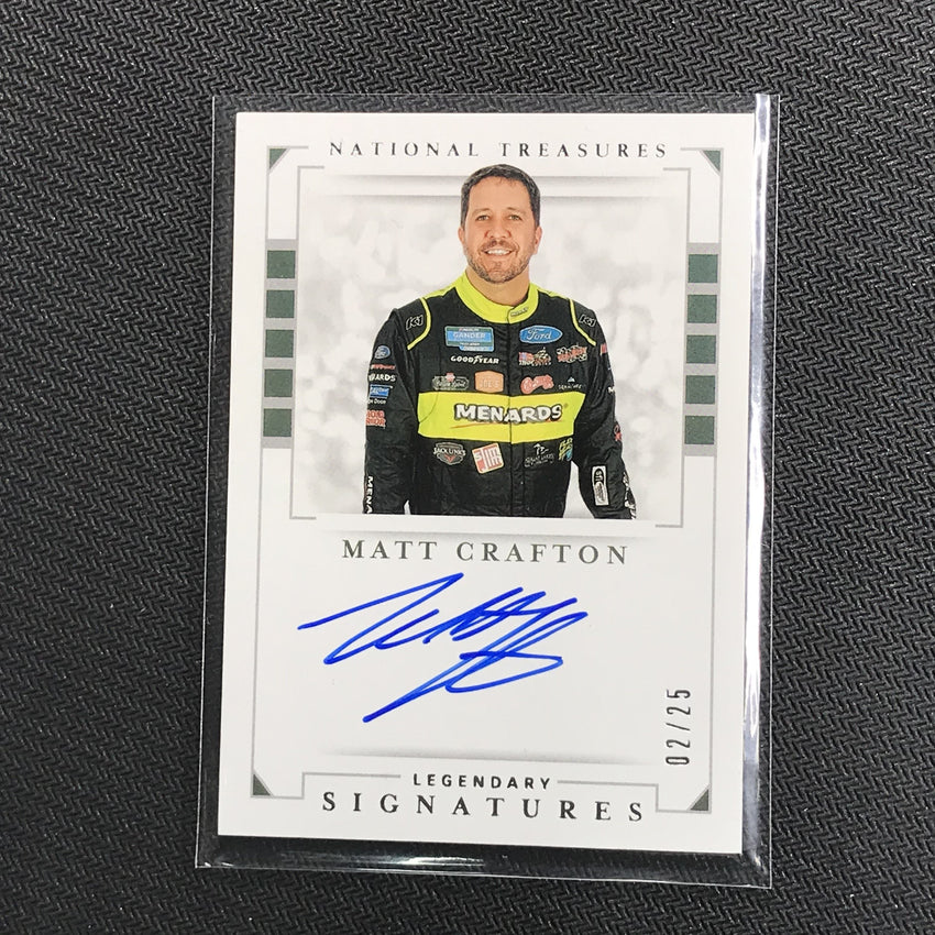 2020 National Treasures MATT CRAFTON Legendary Signatures Auto 2/25-Cherry Collectables