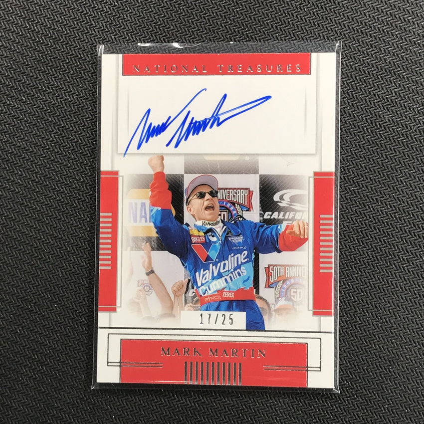 2020 National Treasures MARK MARTIN Victory Marks Auto 17/25-Cherry Collectables