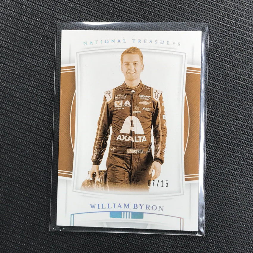 2020 National Treasures WILLIAM BYRON Base Sepia Variations Silver 7/15-Cherry Collectables