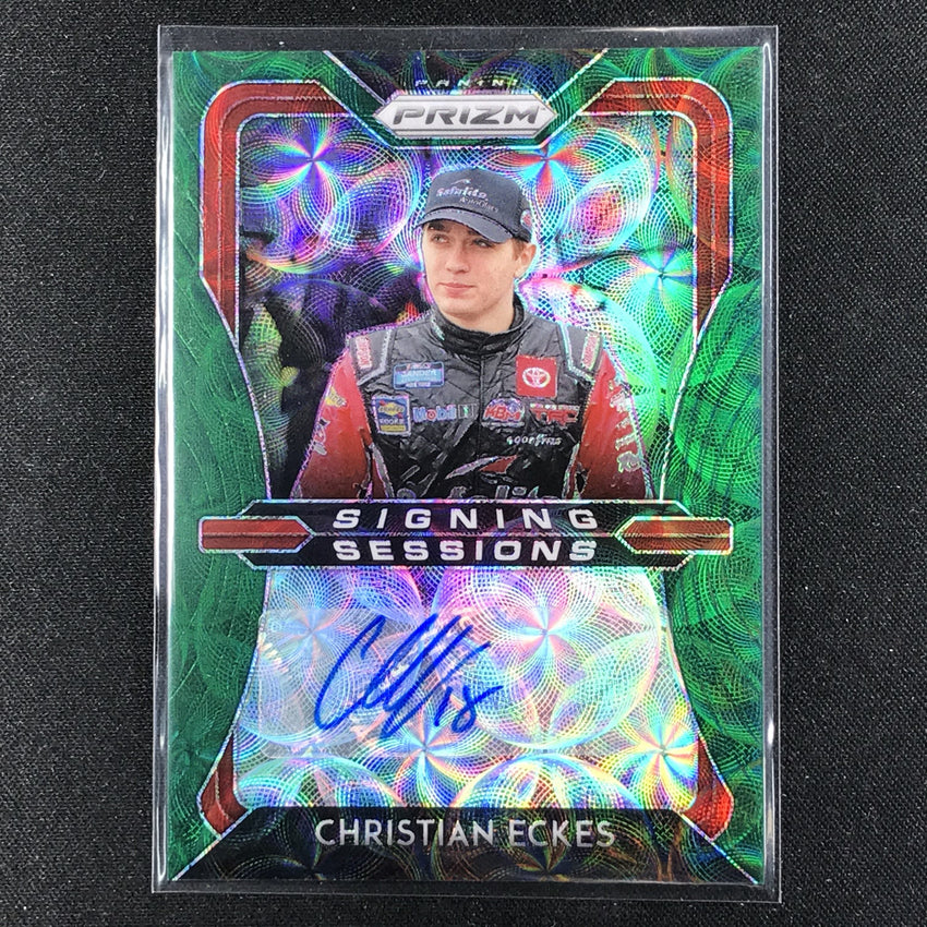2020 Prizm Racing CHRISTIAN ECKES Signing Sessions Auto Green Scope 42/75-Cherry Collectables