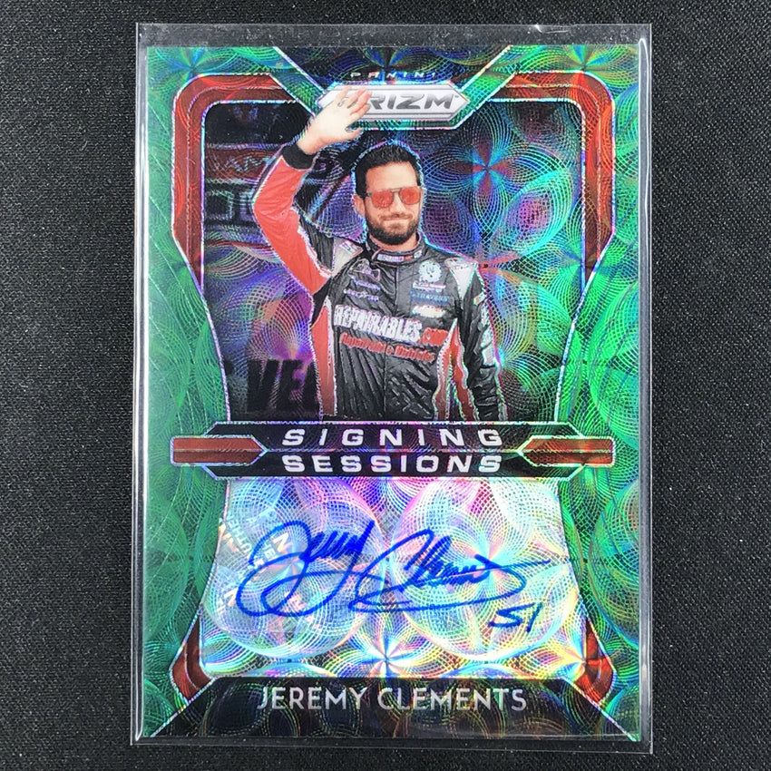2020 Prizm Racing JEREMY CLEMENTS Signing Sessions Auto Green Scope 43/75-Cherry Collectables