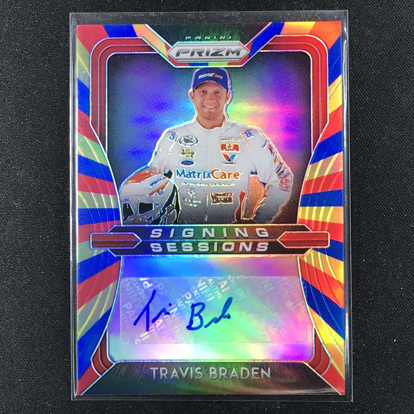 2020 Prizm Racing TRAVIS BRADEN Signing Sessions Auto Rainbow 3/24-Cherry Collectables
