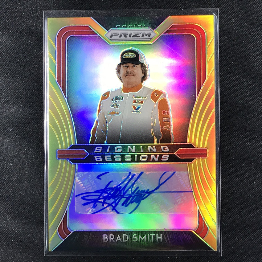2020 Prizm Racing BRAD SMITH Signing Sessions Auto Gold 9/10-Cherry Collectables