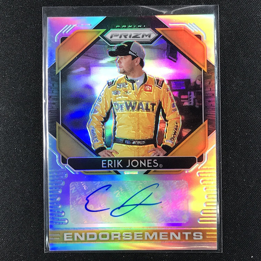 2020 Prizm Racing ERIK JONES Endorsements Auto Silver #EJ (B)-Cherry Collectables