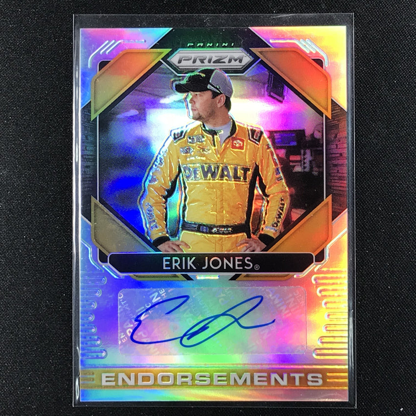 2020 Prizm Racing ERIK JONES Endorsements Auto Silver #EJ (C)-Cherry Collectables