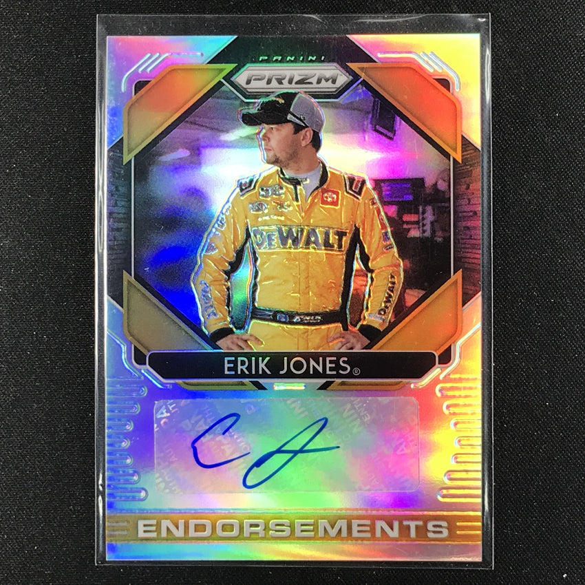 2020 Prizm Racing ERIK JONES Endorsements Auto Silver #EJ (D)-Cherry Collectables