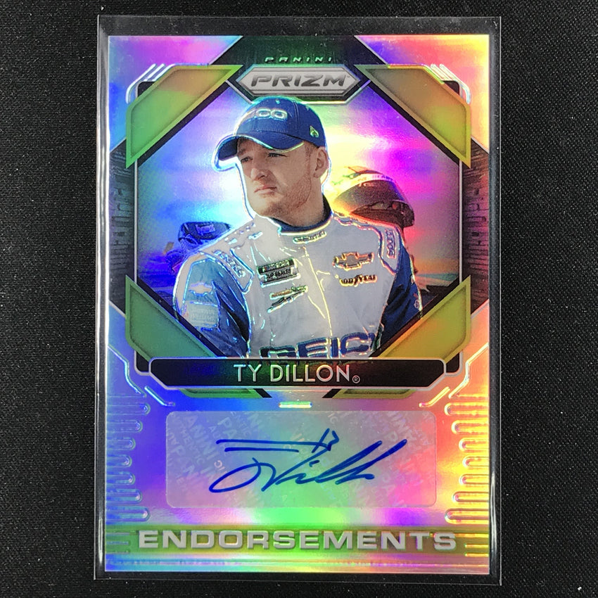 2020 Prizm Racing TY DILLON Endorsements Auto Silver #TY-Cherry Collectables
