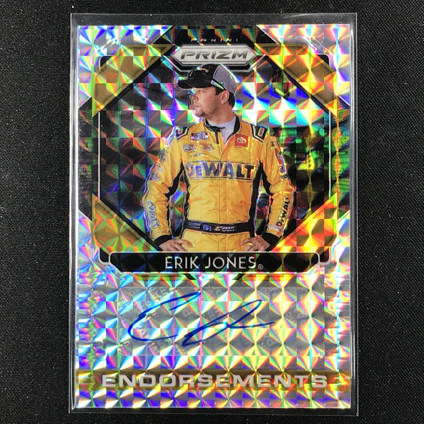 2020 Prizm Racing ERIK JONES Endorsements Auto Silver Mosaic 81/99-Cherry Collectables