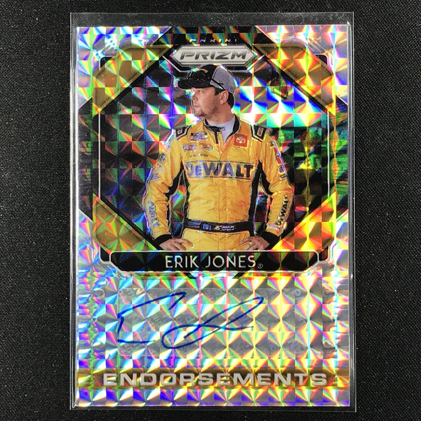 2020 Prizm Racing ERIK JONES Endorsements Auto Silver Mosaic 85/99-Cherry Collectables