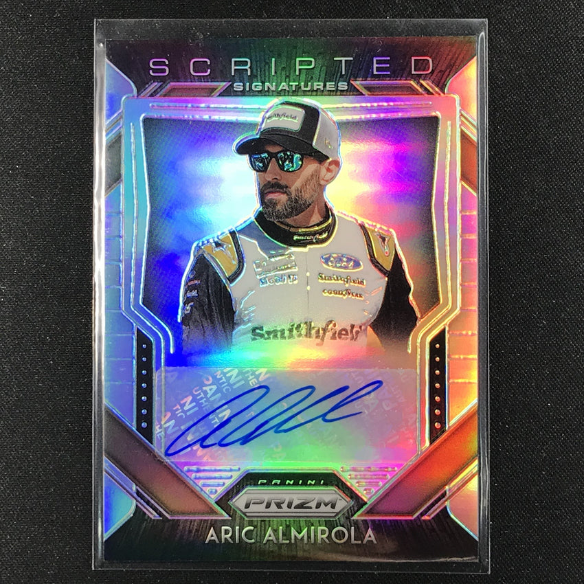 2020 Prizm Racing ARIC ALMIROLA Scripted Signatures Auto Silver #AA (B)-Cherry Collectables