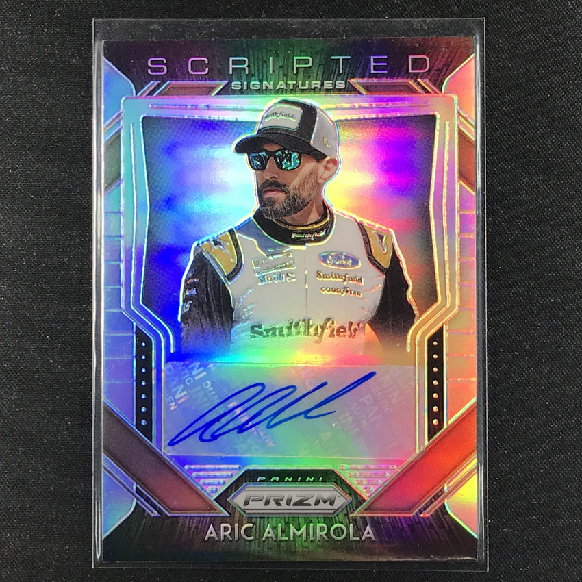 2020 Prizm Racing ARIC ALMIROLA Scripted Signatures Auto Silver #AA (D)-Cherry Collectables