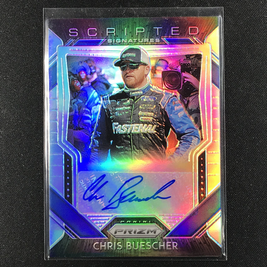 2020 Prizm Racing CHRIS BUESCHER Scripted Signatures Auto Silver #BU (B)-Cherry Collectables