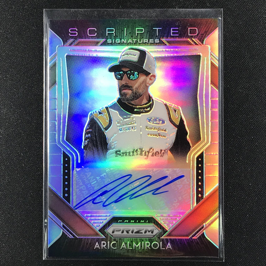 2020 Prizm Racing ARIC ALMIROLA Scripted Signatures Auto Silver #AA (E)-Cherry Collectables