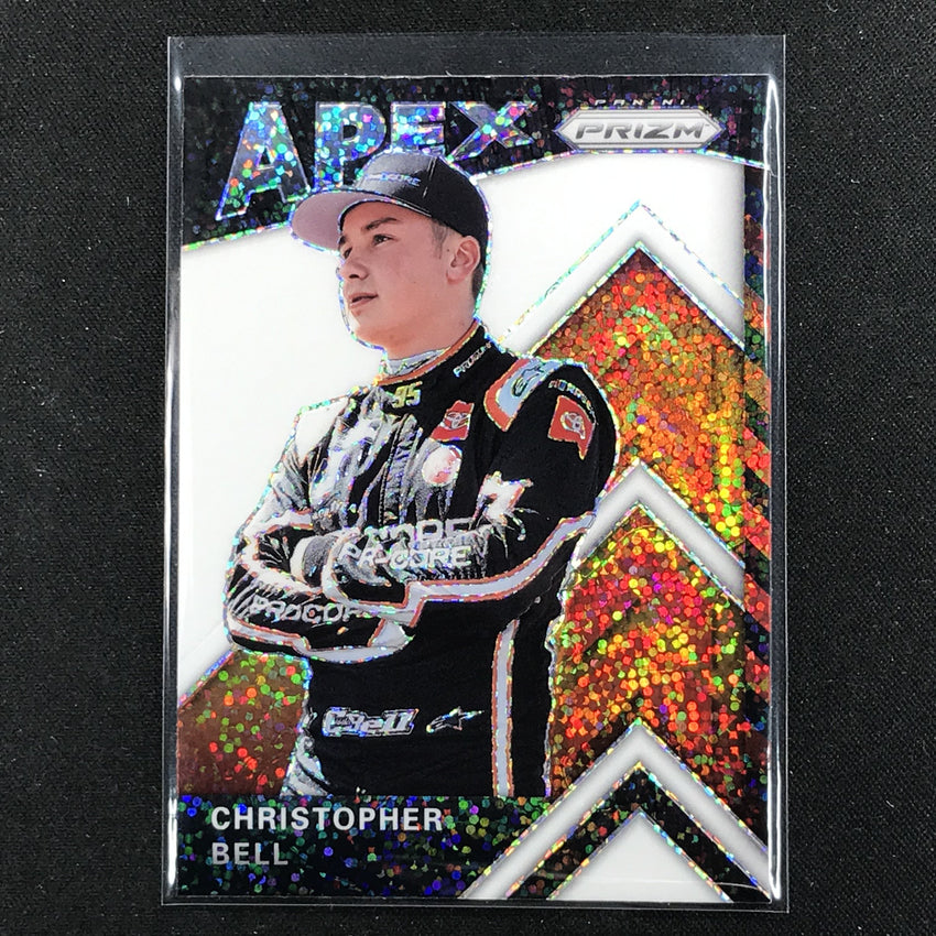 2020 Prizm Racing CHRISTOPHER BELL Apex White Sparkle #6-Cherry Collectables