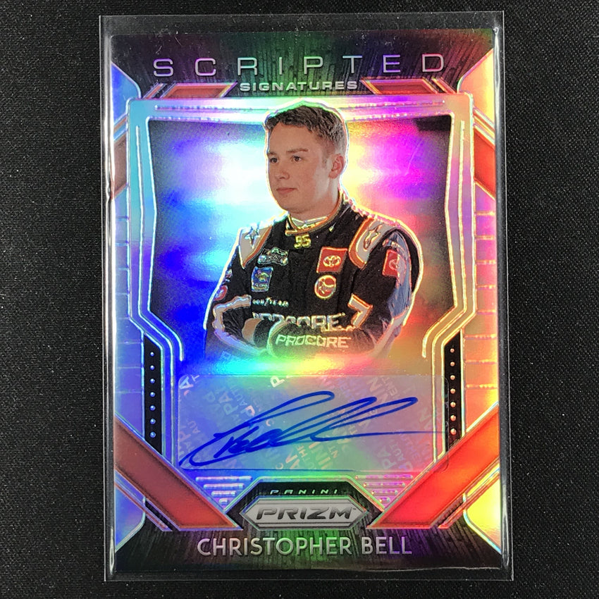 2020 Prizm Racing CHRISTOPHER BELL Scripted Signatures Auto Silver #CB-Cherry Collectables