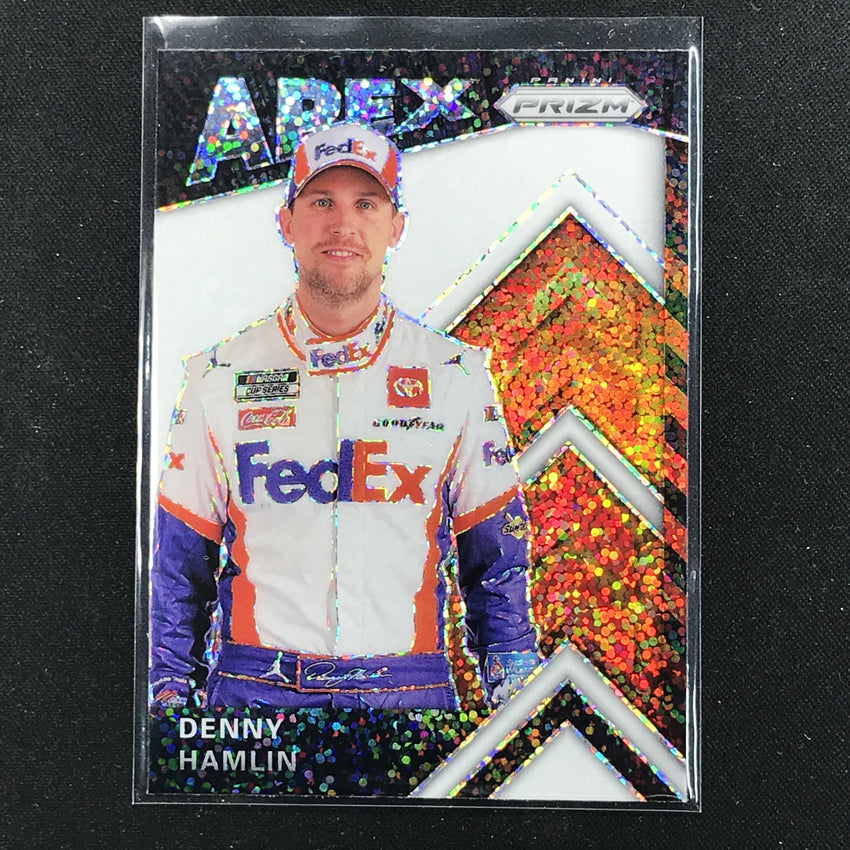 2020 Prizm Racing DENNY HAMLIN Apex White Sparkle #4-Cherry Collectables