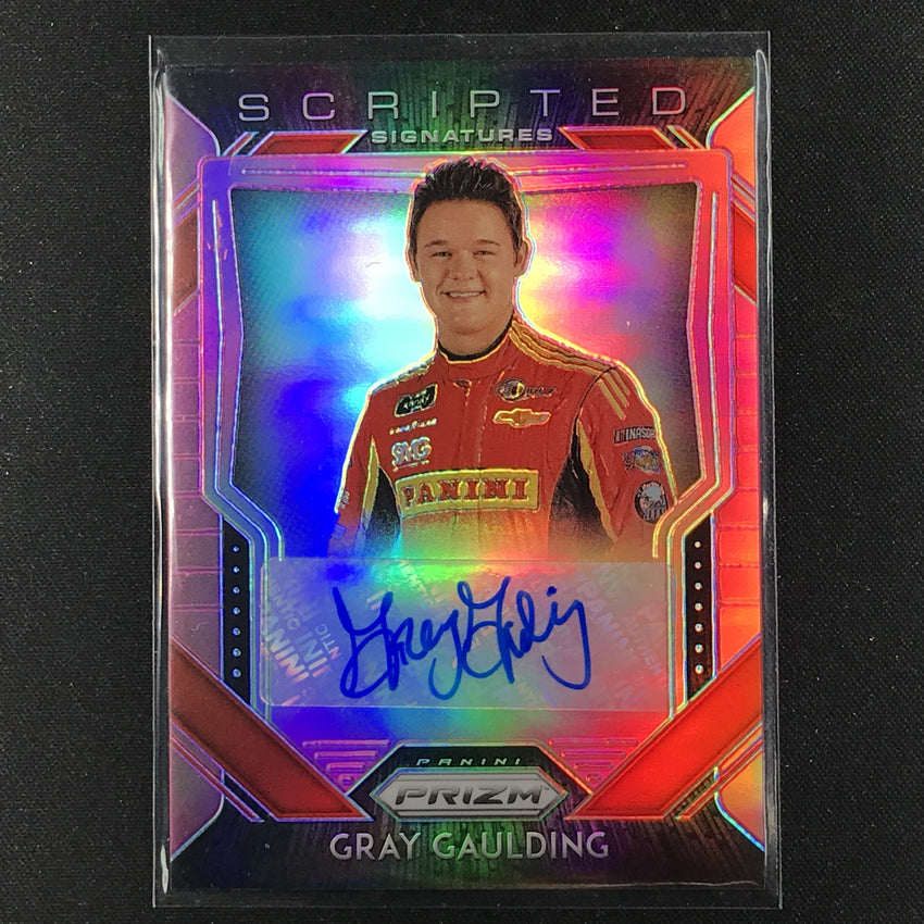 2020 Prizm Racing GRAY GOULDING Scripted Signatures Auto Pink 22/50-Cherry Collectables