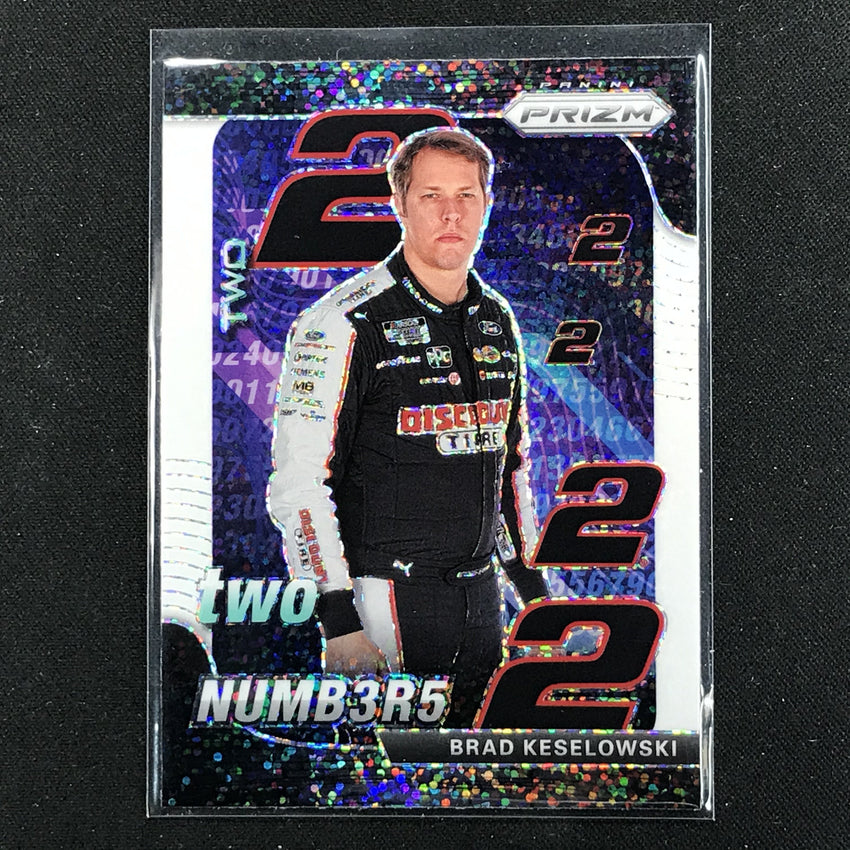 2020 Prizm Racing BRAD KESELOWSKI Numbers White Sparkle #8-Cherry Collectables
