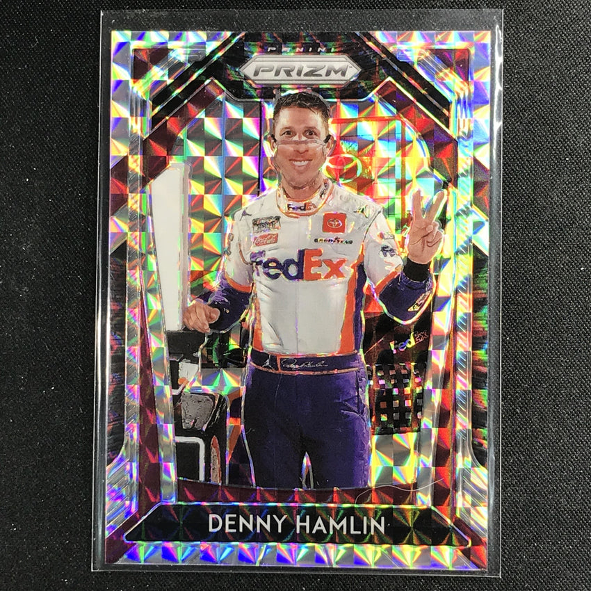 2020 Prizm Racing DENNY HAMLIN Base Variation Silver Mosaic 115/199-Cherry Collectables