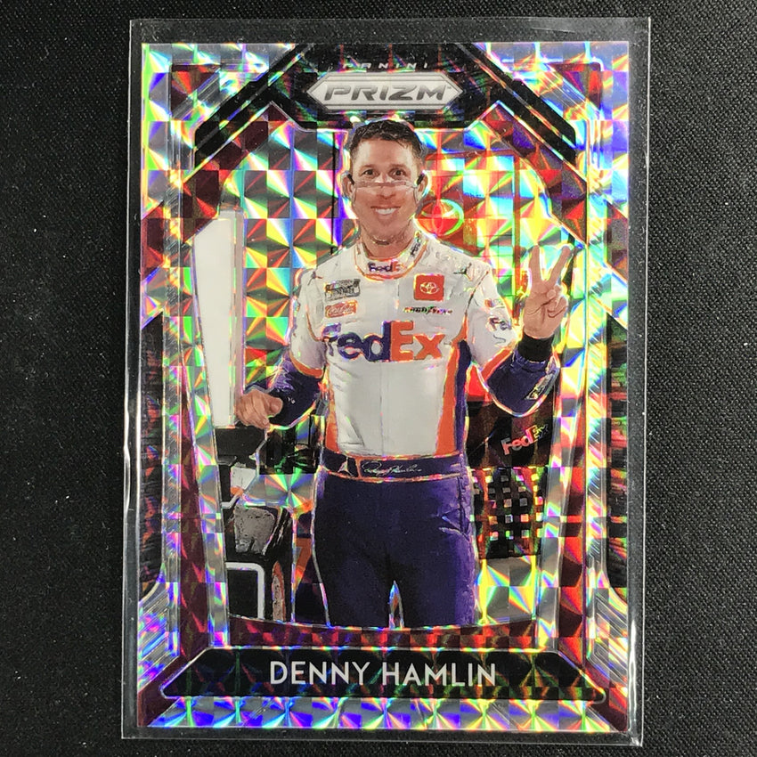 2020 Prizm Racing DENNY HAMLIN Base Variation Silver Mosaic 108/199-Cherry Collectables