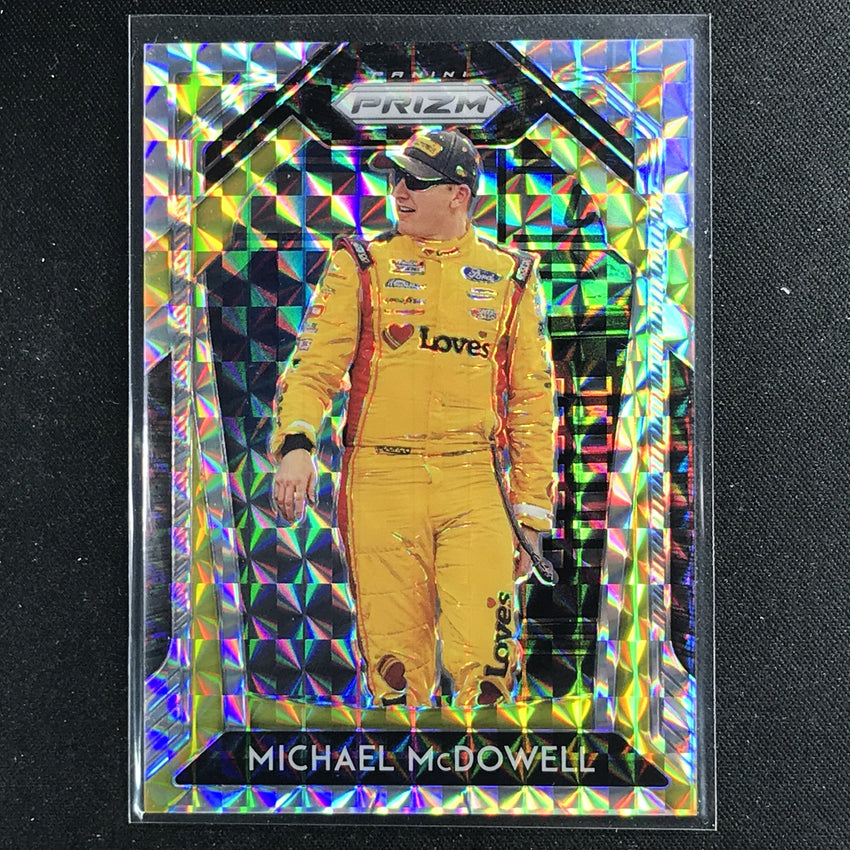 2020 Prizm Racing MICHAEL MCDOWELL Base Silver Mosaic 150/199-Cherry Collectables