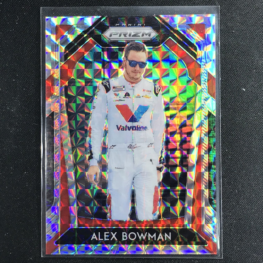 2020 Prizm Racing ALEX BOWMAN Base Silver Mosaic 44/199-Cherry Collectables