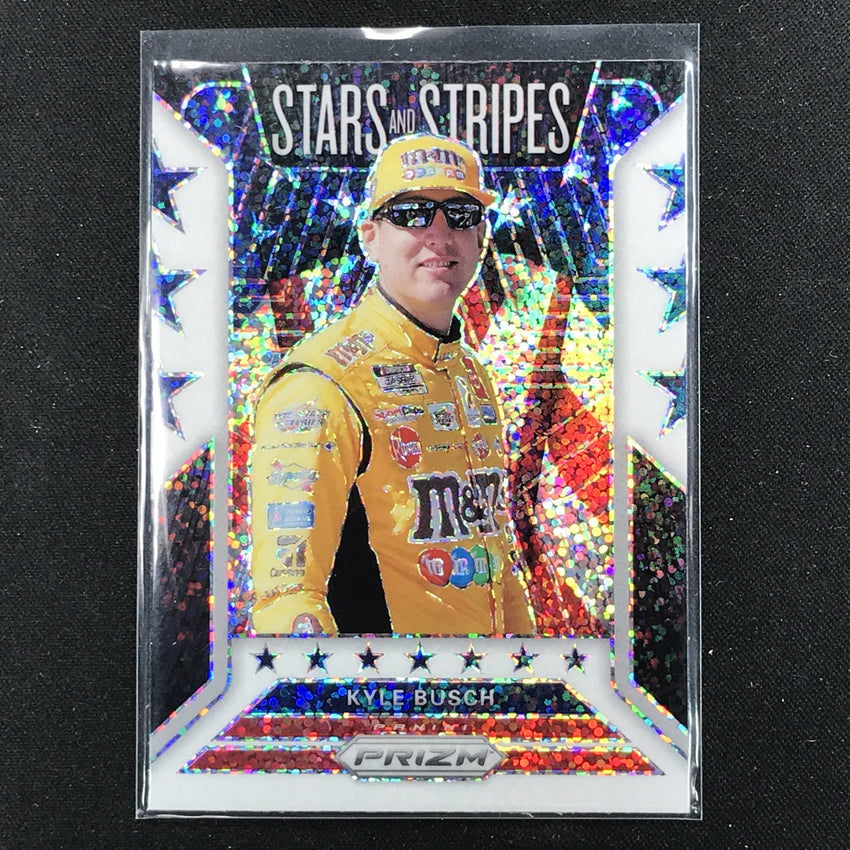 2020 Prizm Racing KYLE BUSCH Stars and Stripes White Sparkle #2-Cherry Collectables