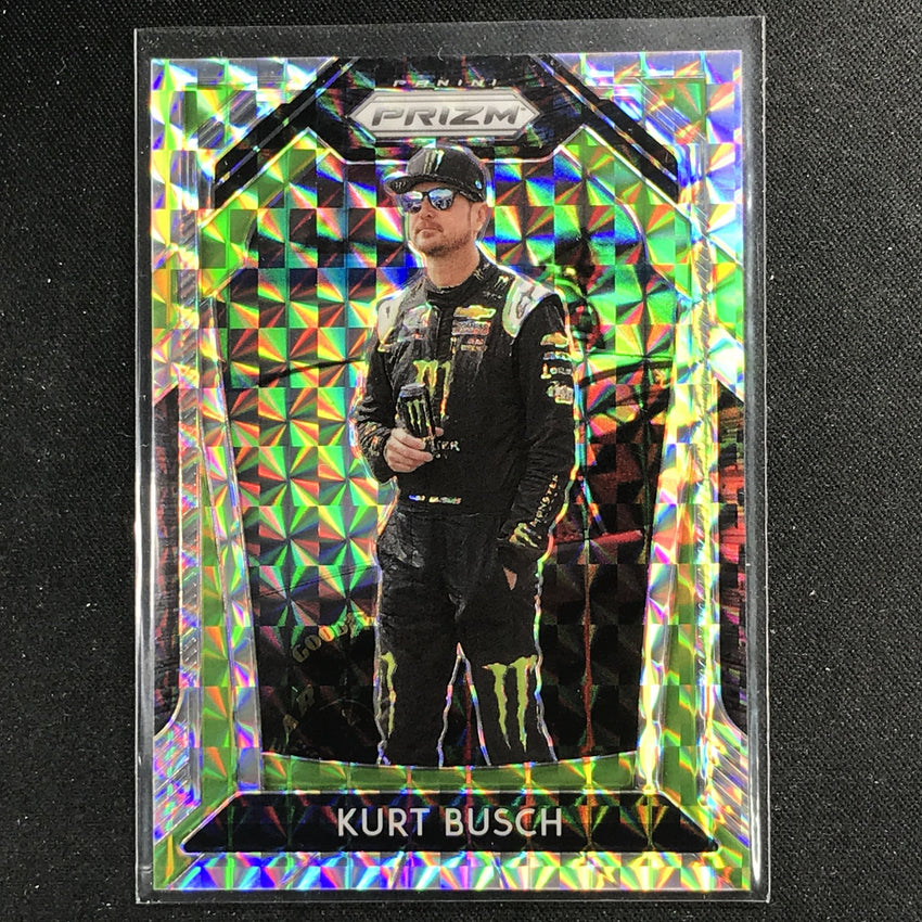 2020 Prizm Racing KURT BUSCH Base Silver Mosaic 34/199-Cherry Collectables