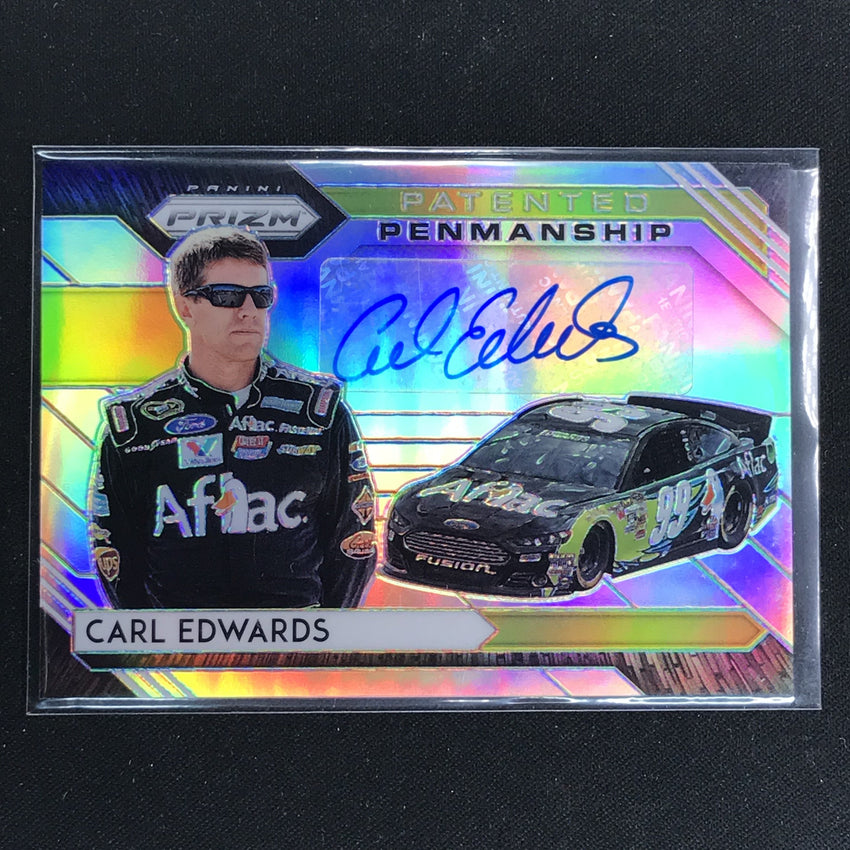 2020 Prizm Racing CARL EDWARDS Patented Penmanship Auto Silver #CE-Cherry Collectables