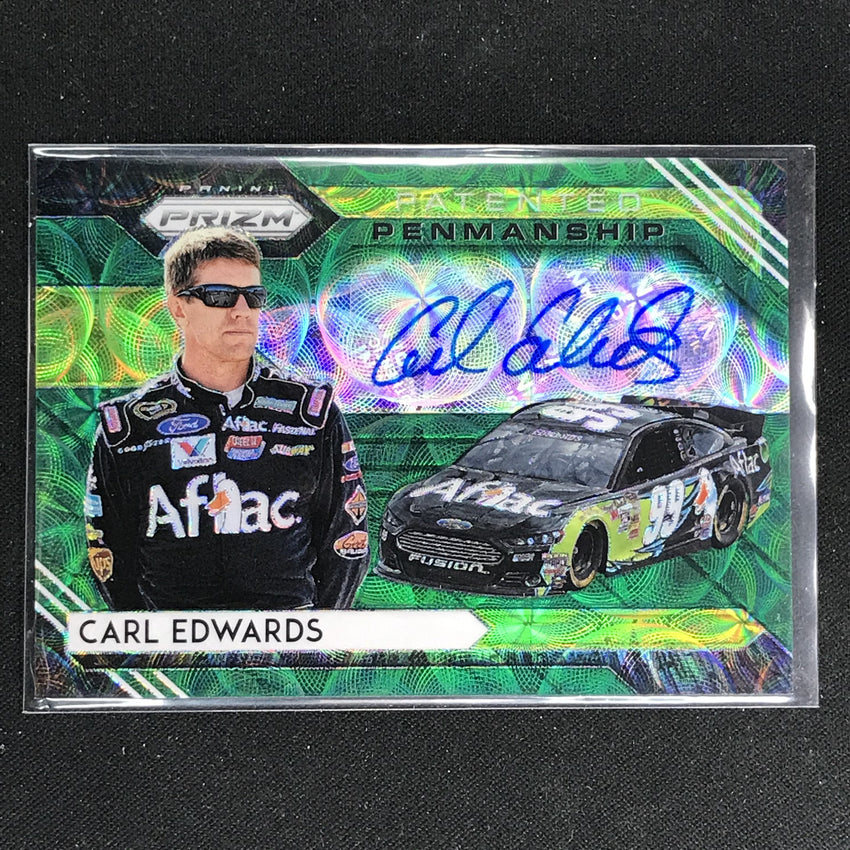 2020 Prizm Racing CARL EDWARDS Patented Penmanship Auto Green Scope 8/75-Cherry Collectables