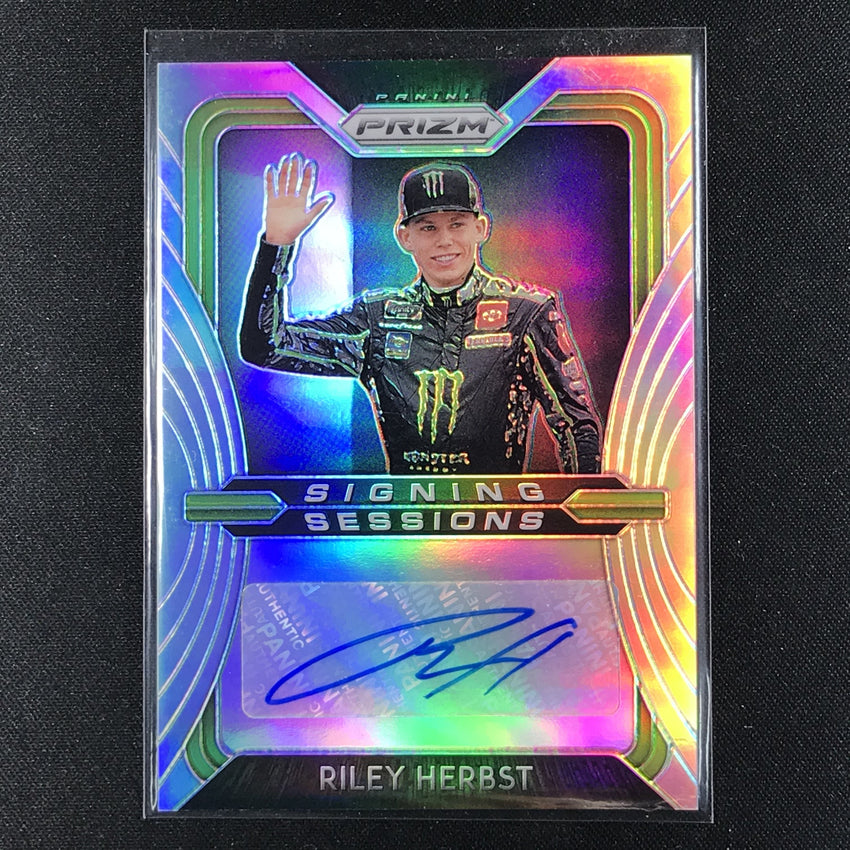 2020 Prizm Racing RILEY HERBST Signing Sessions Auto Silver #RH-Cherry Collectables