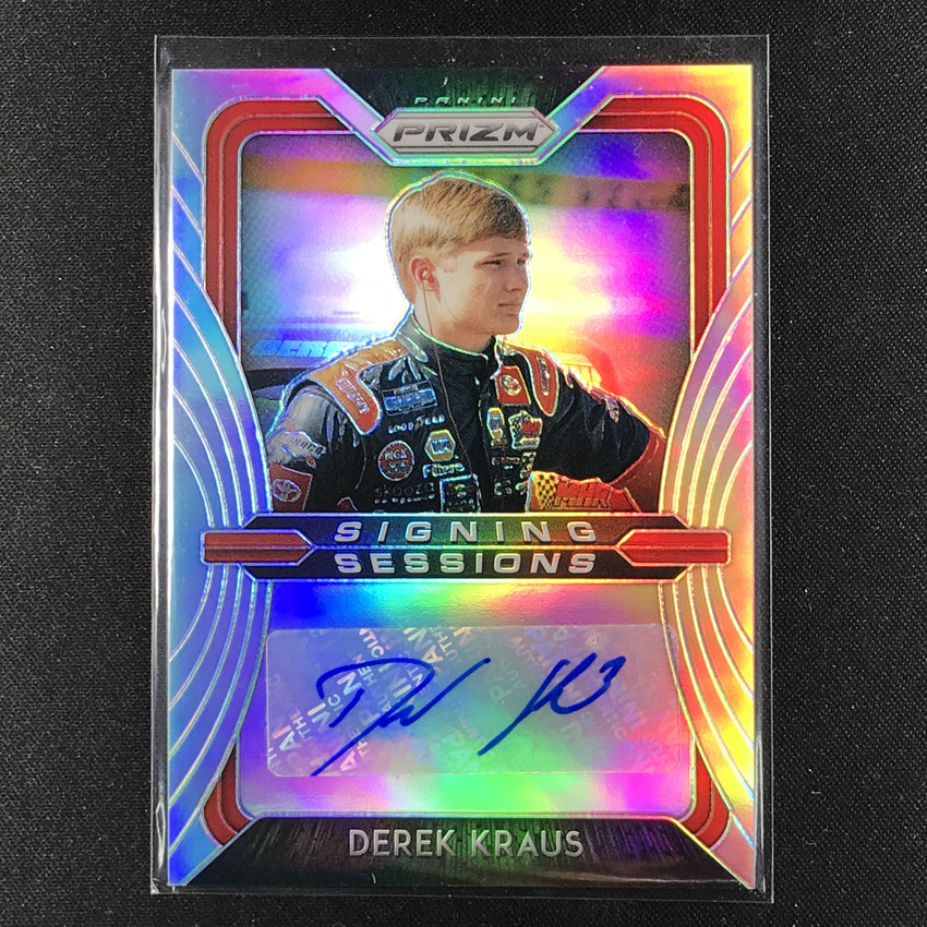 2020 Prizm Racing DEREK KRAUS Signing Sessions Auto Silver #DK-Cherry Collectables