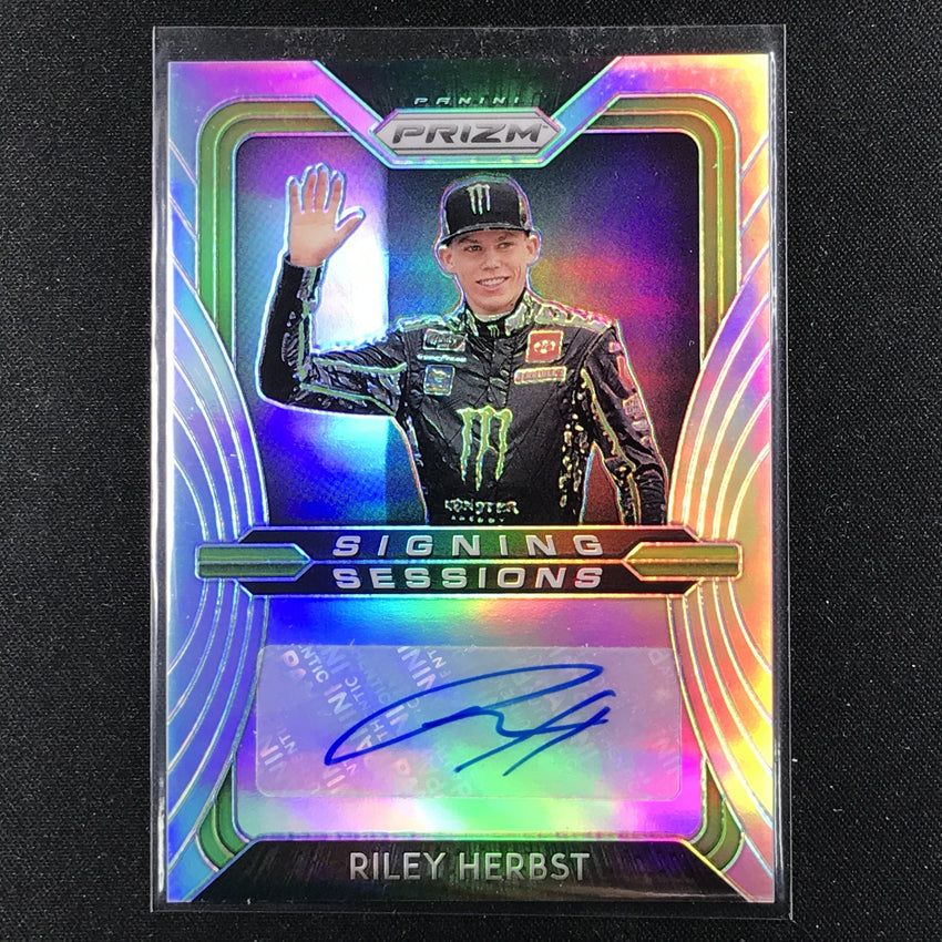 2020 Prizm Racing RILEY HERBST Signing Sessions Auto Silver #RH (B)-Cherry Collectables