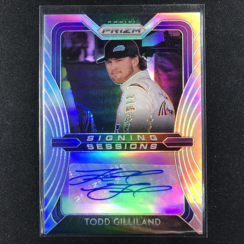 2020 Prizm Racing TODD GILLILAND Signing Sessions Auto Silver #TG (B)-Cherry Collectables