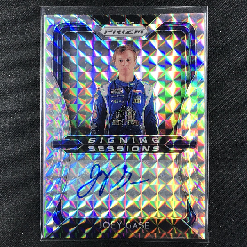 2020 Prizm Racing JOEY GASE Signing Sessions Auto Silver Mosaic 59/99-Cherry Collectables