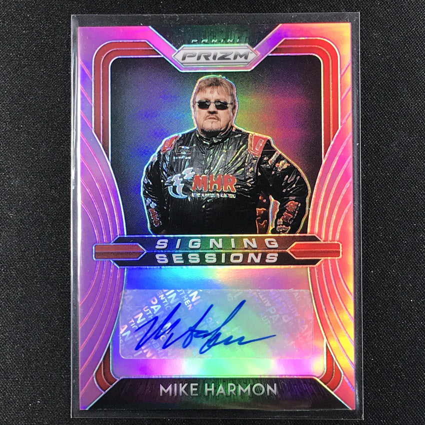 2020 Prizm Racing MIKE HARMON Signing Sessions Auto Pink 46/50-Cherry Collectables