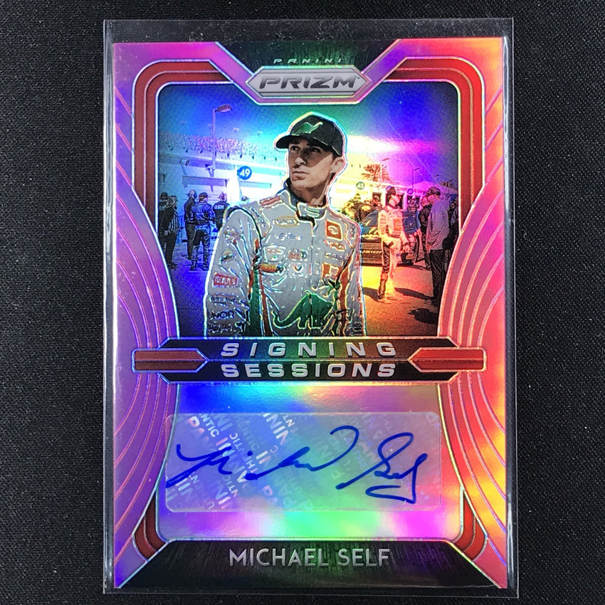 2020 Prizm Racing MICHAEL SELF Signing Sessions Auto Pink 37/50-Cherry Collectables