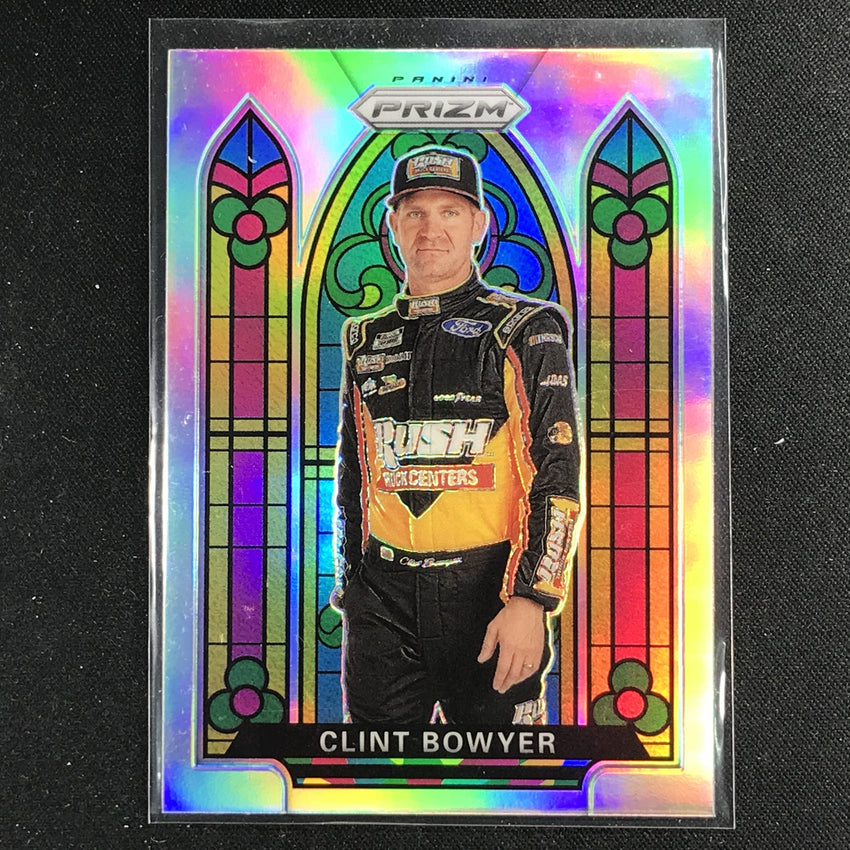 2020 Prizm Racing CLINT BOWYER Stained Glass Silver #69	4-Cherry Collectables