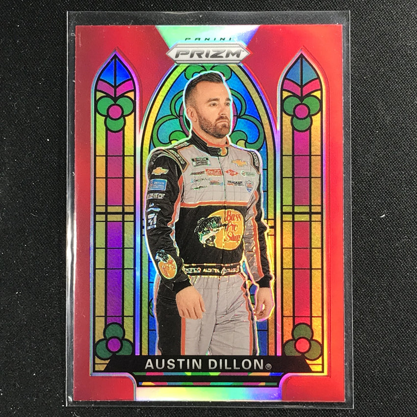 2020 Prizm Racing AUSTIN DILLON Stained Glass Red #68	2-Cherry Collectables