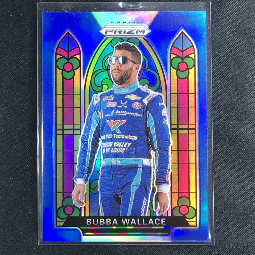 2020 Prizm Racing BUBBA WALLACE Stained Glass Blue #67-Cherry Collectables