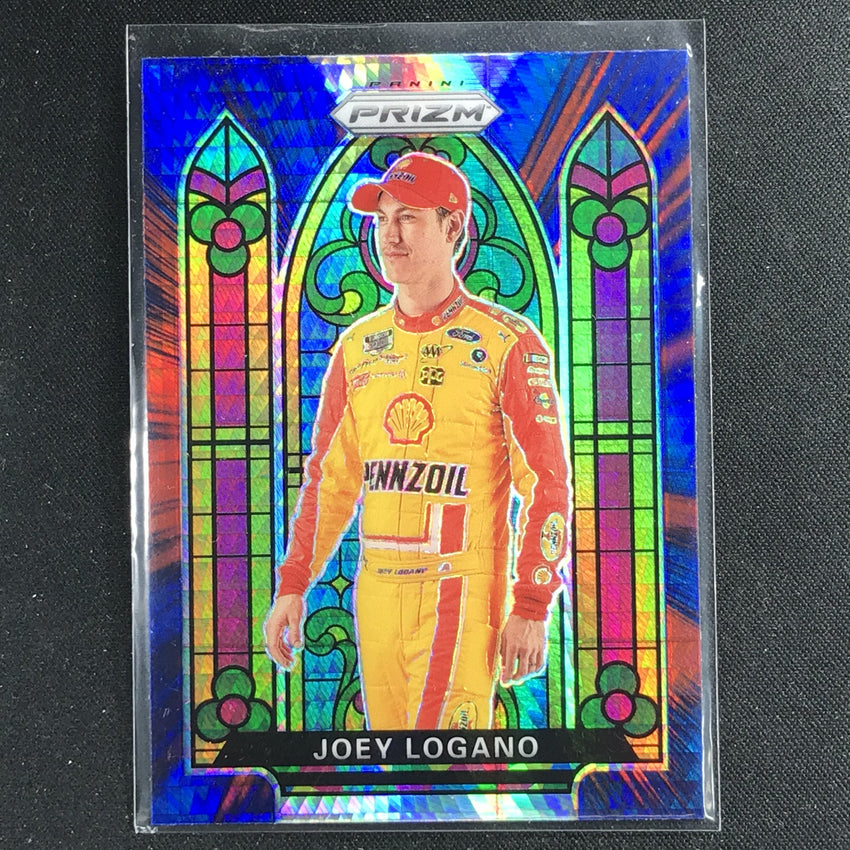 2020 Prizm Racing JOEY LOGANO Stained Glass Red Blue Hyper #65-Cherry Collectables