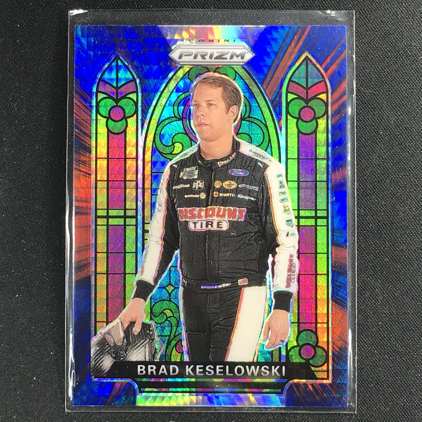 2020 Prizm Racing BRAD KESELOWSKI Stained Glass Red Blue Hyper #64	3-Cherry Collectables