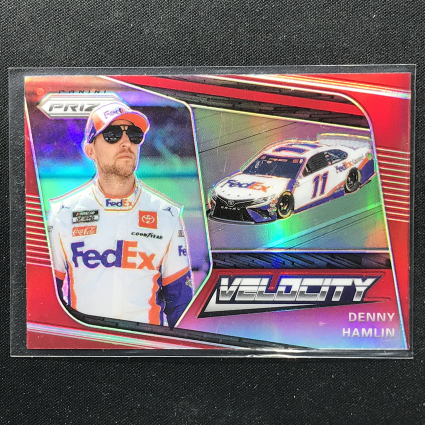 2020 Prizm Racing DENNY HAMLIN Velocity Red #72-Cherry Collectables