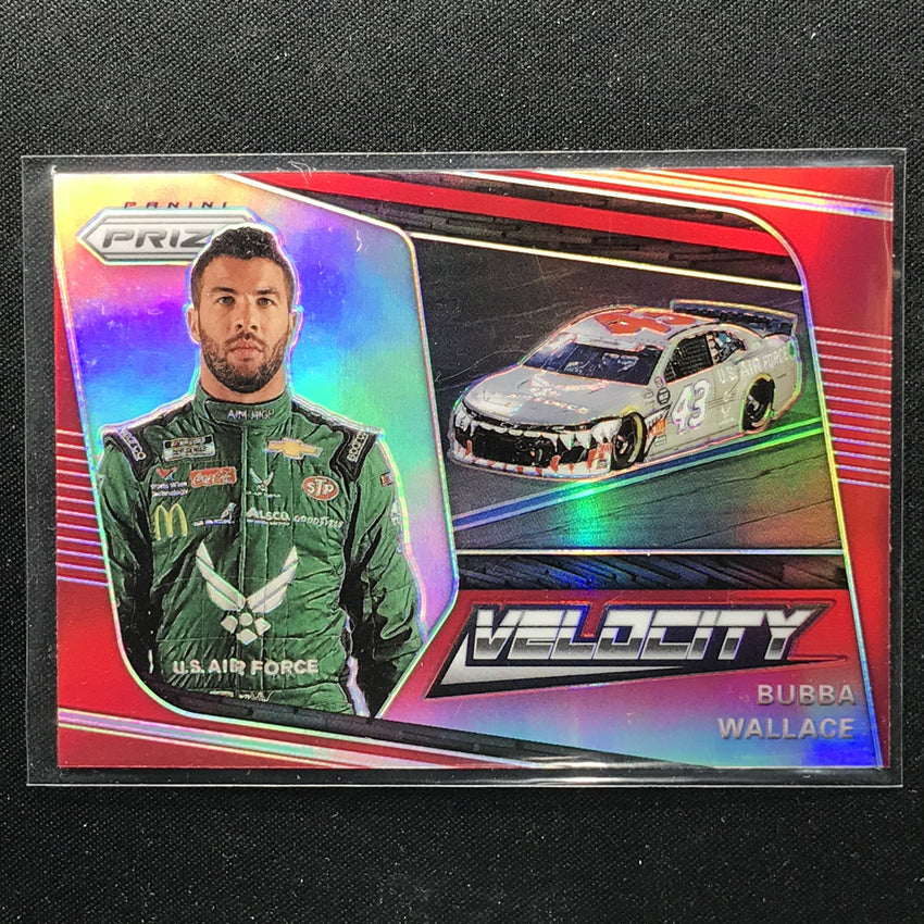 2020 Prizm Racing BUBBA WALLACE Velocity Red #80-Cherry Collectables
