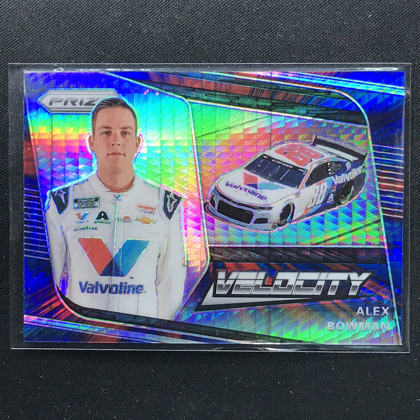 2020 Prizm Racing ALEX BOWMAN Velocity Red Blue Hyper #74-Cherry Collectables