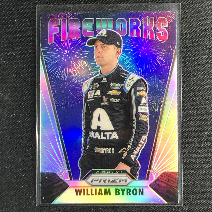 2020 Prizm Racing WILLIAM BYRON Fireworks Silver #14-Cherry Collectables