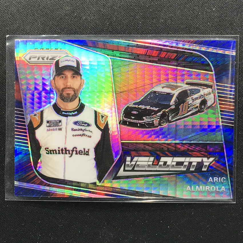 2020 Prizm Racing ARIC ALMIROLA Velocity Red Blue Hyper #77-Cherry Collectables